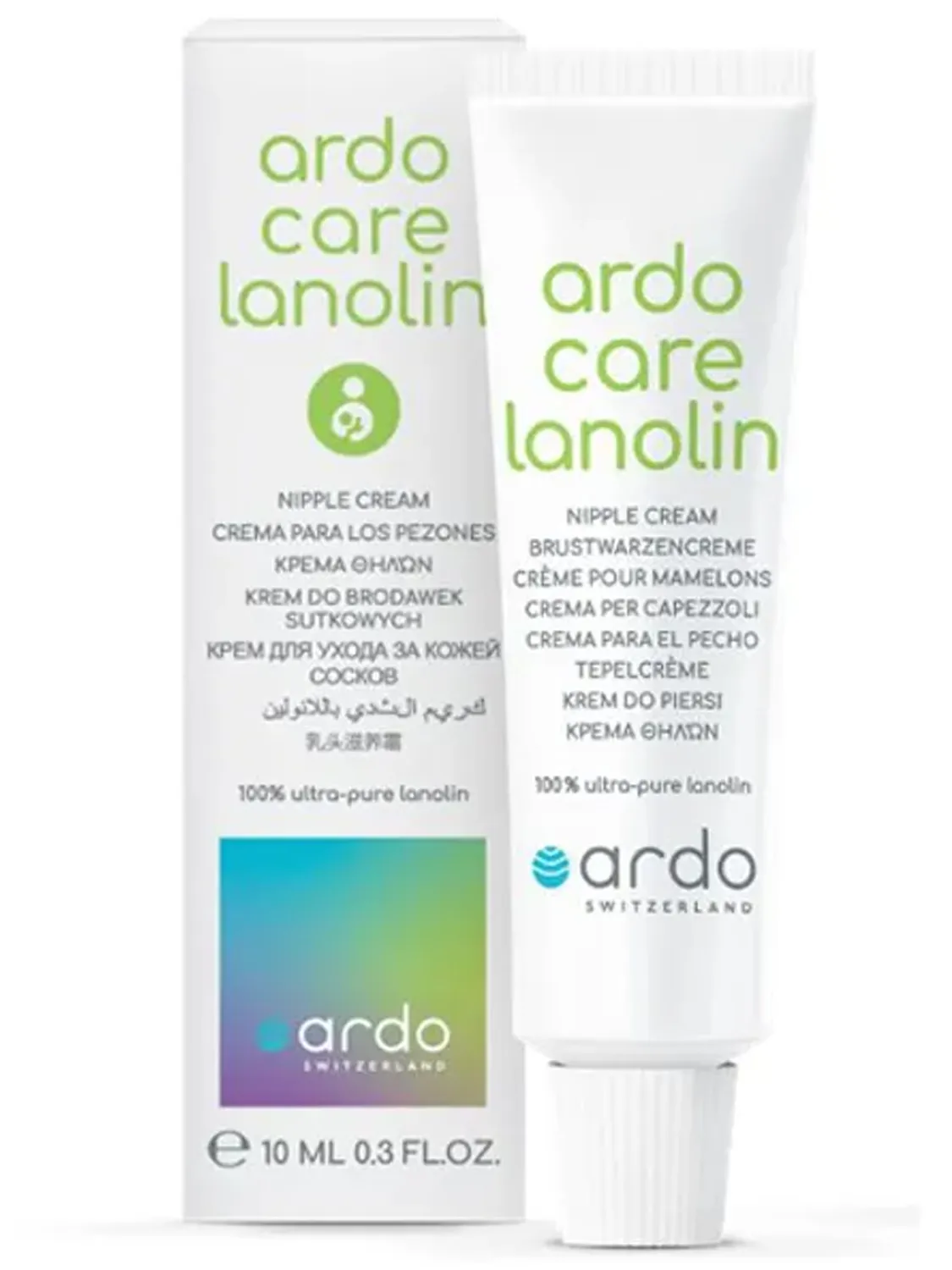 Крем ланолиновый Ardo для сухой кожи сосков, губ и тела, 10 мл 63.00.380
