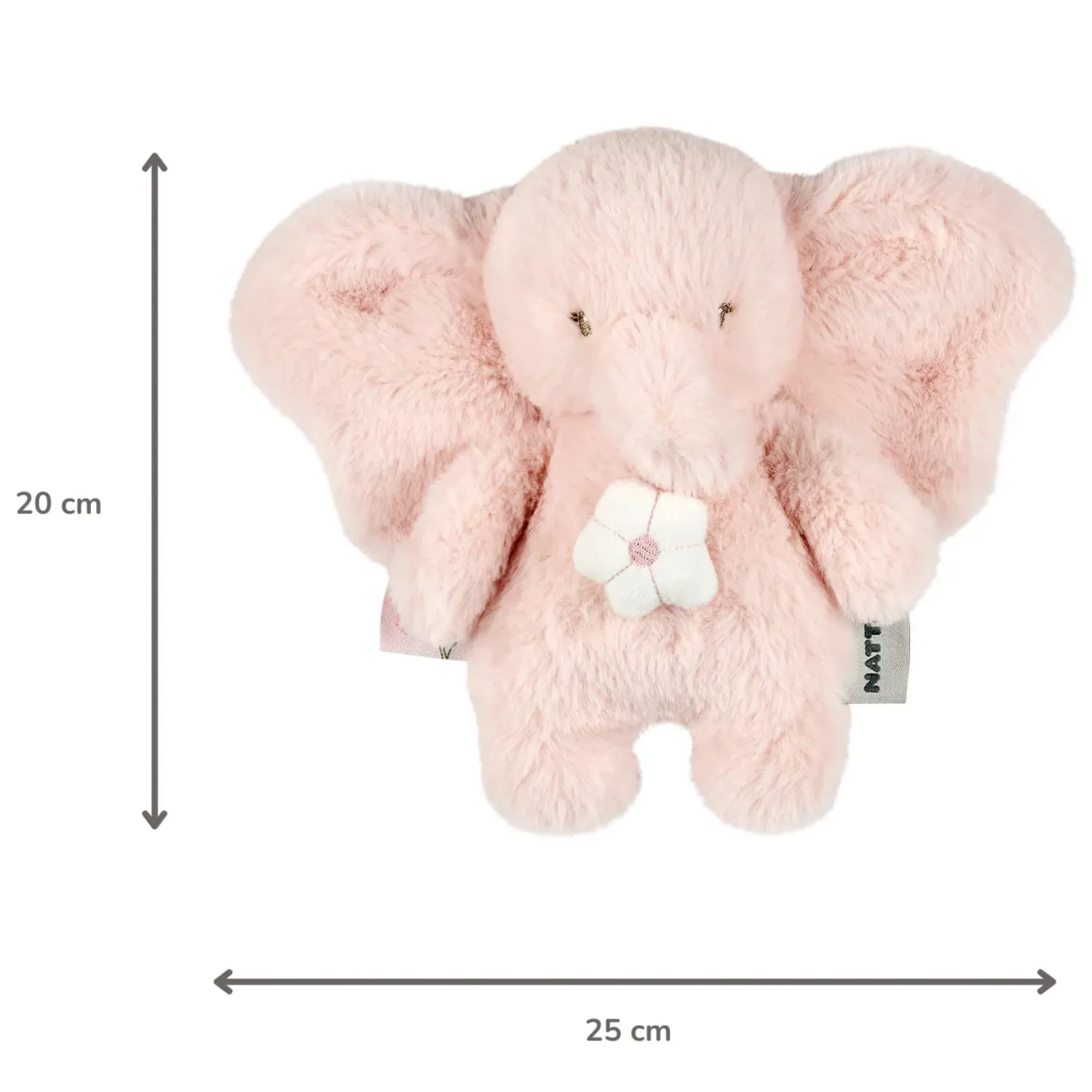 Игрушка мягкая Nattou Musical Soft toy MINI FANFAN Слонёнок pink музыкальная 759199