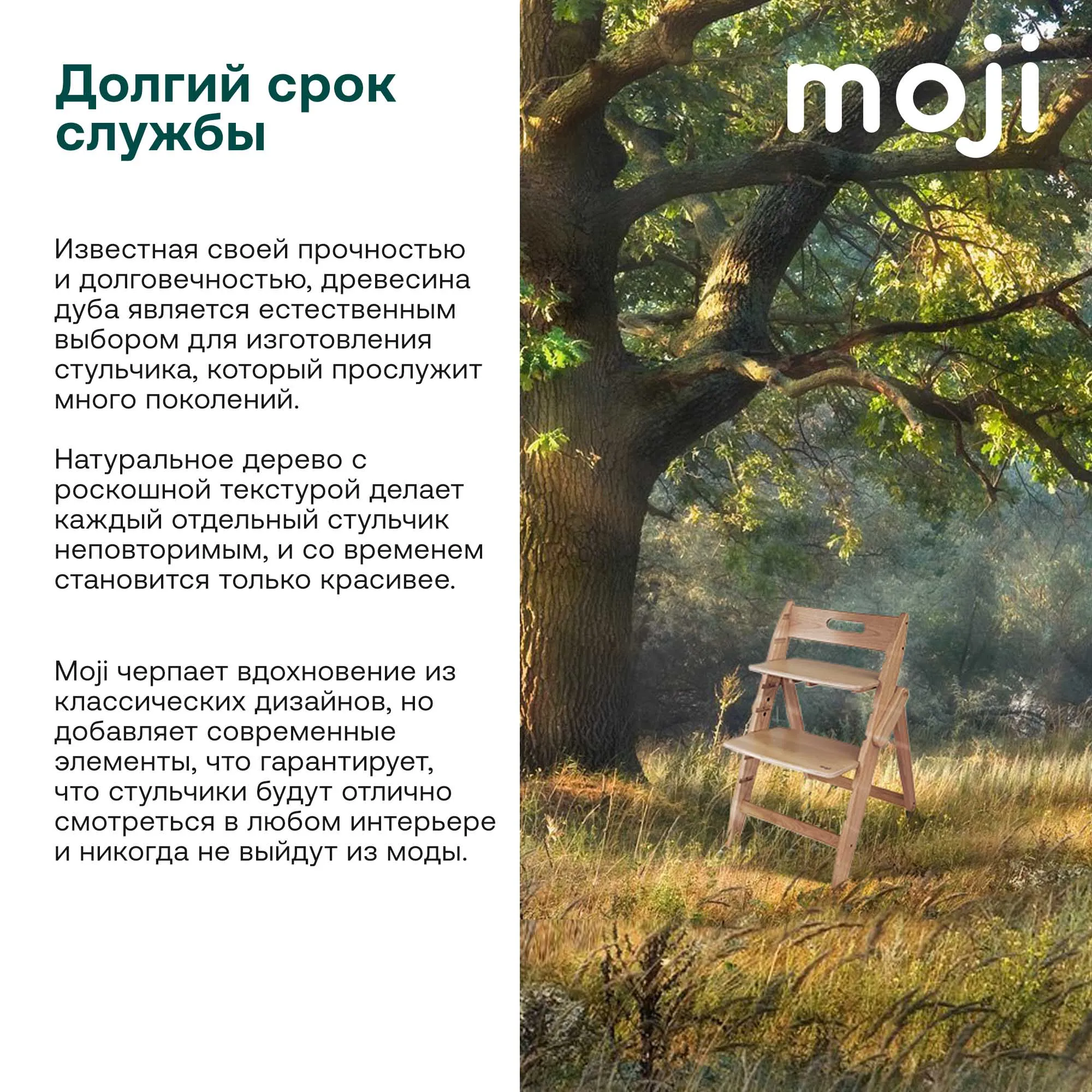 Растущий стульчик Moji by ABC-Design Yippy ВСЁ ВКЛЮЧЕНО oak, текстиль heart