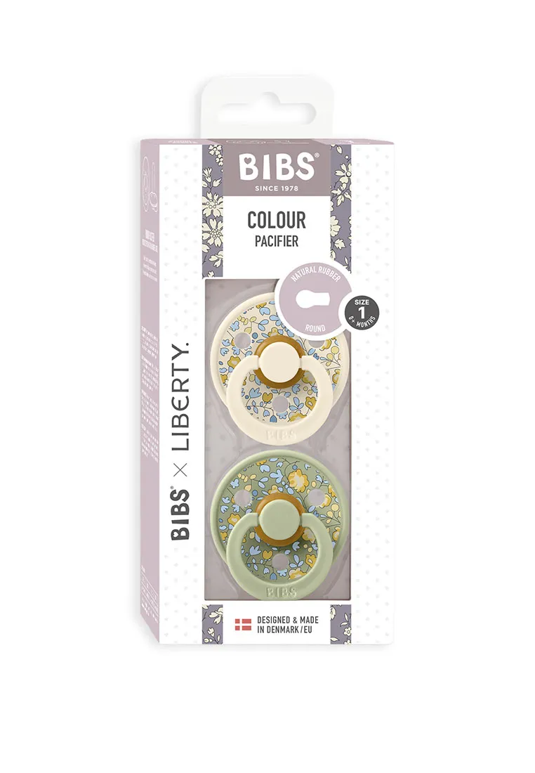 Набор пустышек латексных BIBS Liberty Colour, 2 шт. 0+ месяцев