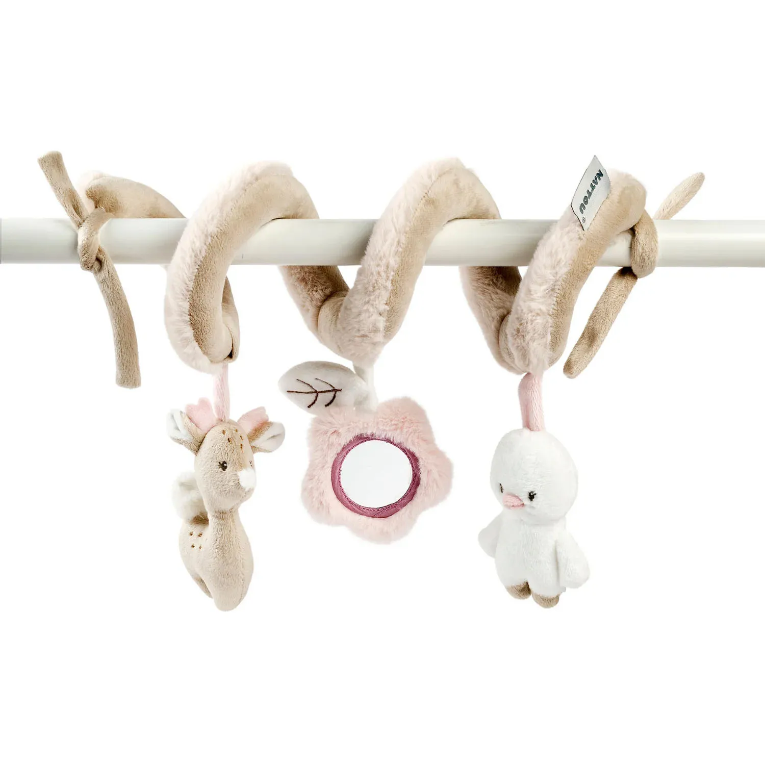 Игрушка мягкая Nattou Toy spiral FANFAN Оленёнок и Утёнок 759212