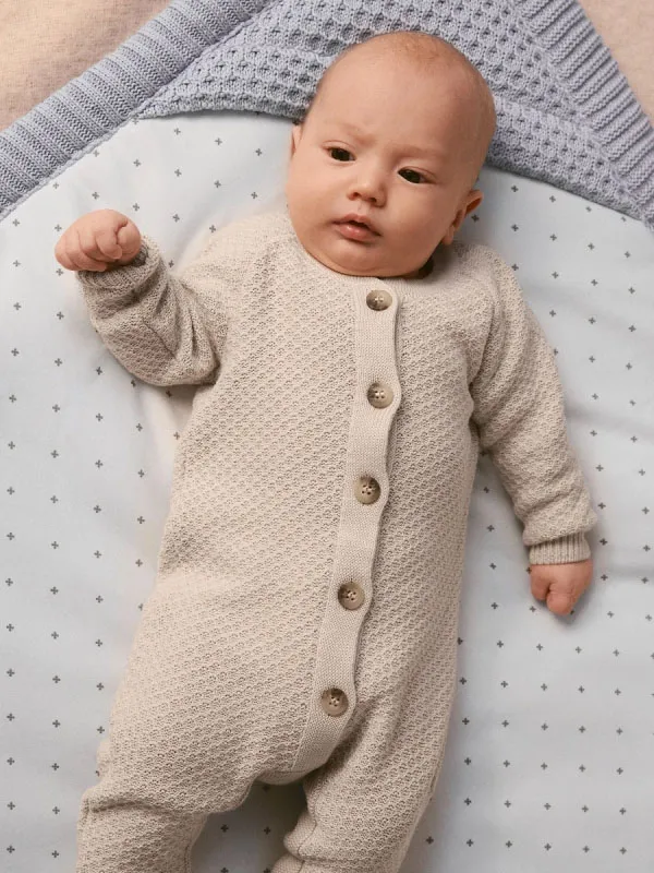 Комбинезон детский LoomKnits Топленое молоко хлопок