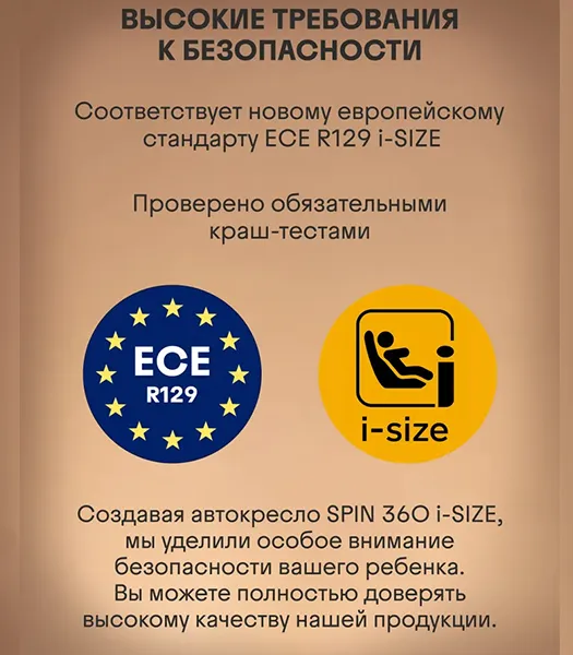 Автокресло 0+/1/2/3 KIDZI Spin 360 i-Size
