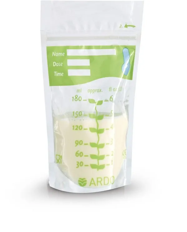 Пакеты для сбора и замораживания грудного молока Ardo Easy Freeze с индикатором температуры и верхним зажимом, 20 шт 63.00.207