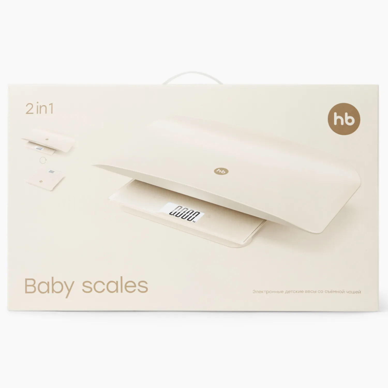 Весы Happy Baby бытовые 2-в-1 cream 40101