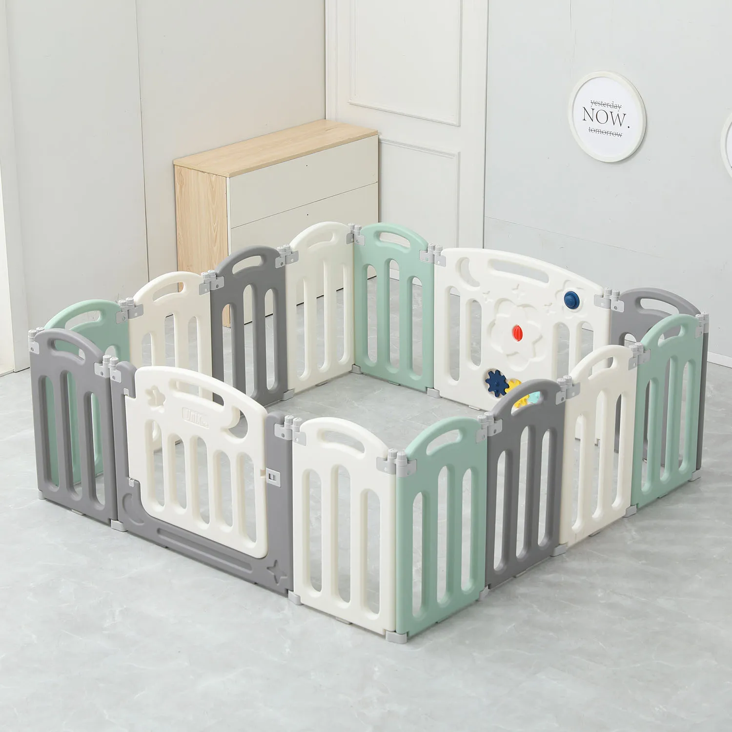 Манеж UNIX Kids Simple 151x151 Color PPSI12GGW