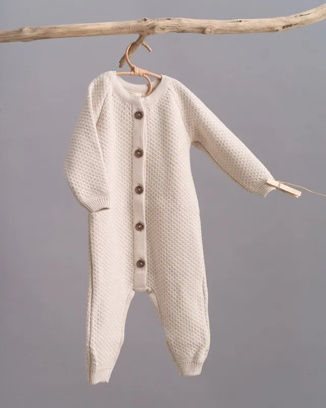 Комбинезон детский LoomKnits Топленое молоко хлопок