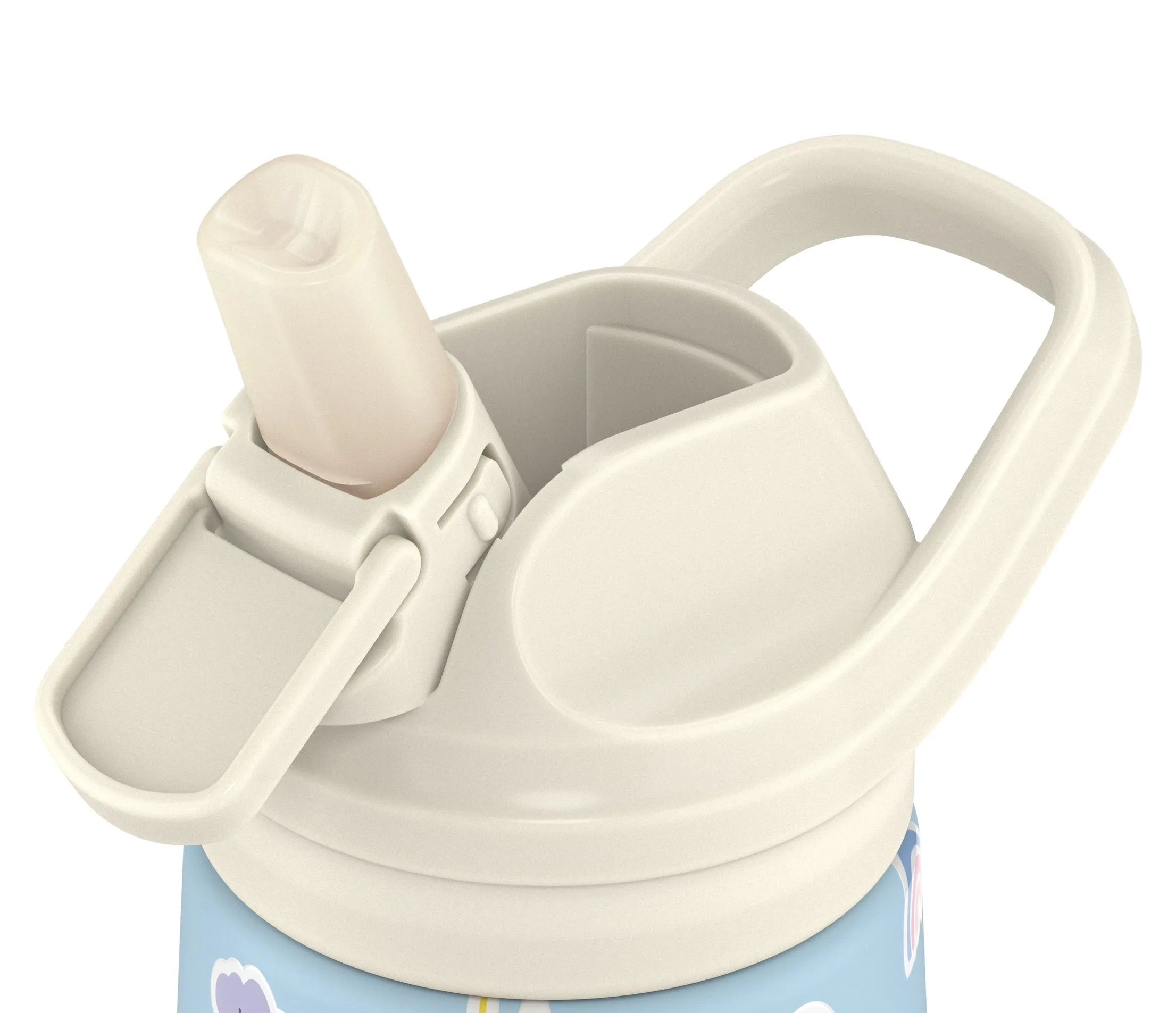 Крышка Cool Bottles Kiddie Cap с ёршиком и трубочкой