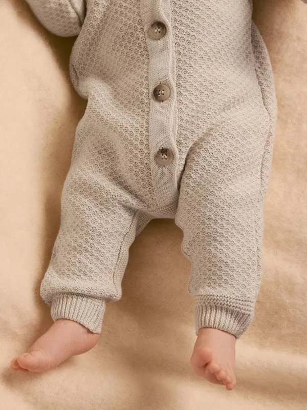 Комбинезон детский LoomKnits Топленое молоко хлопок