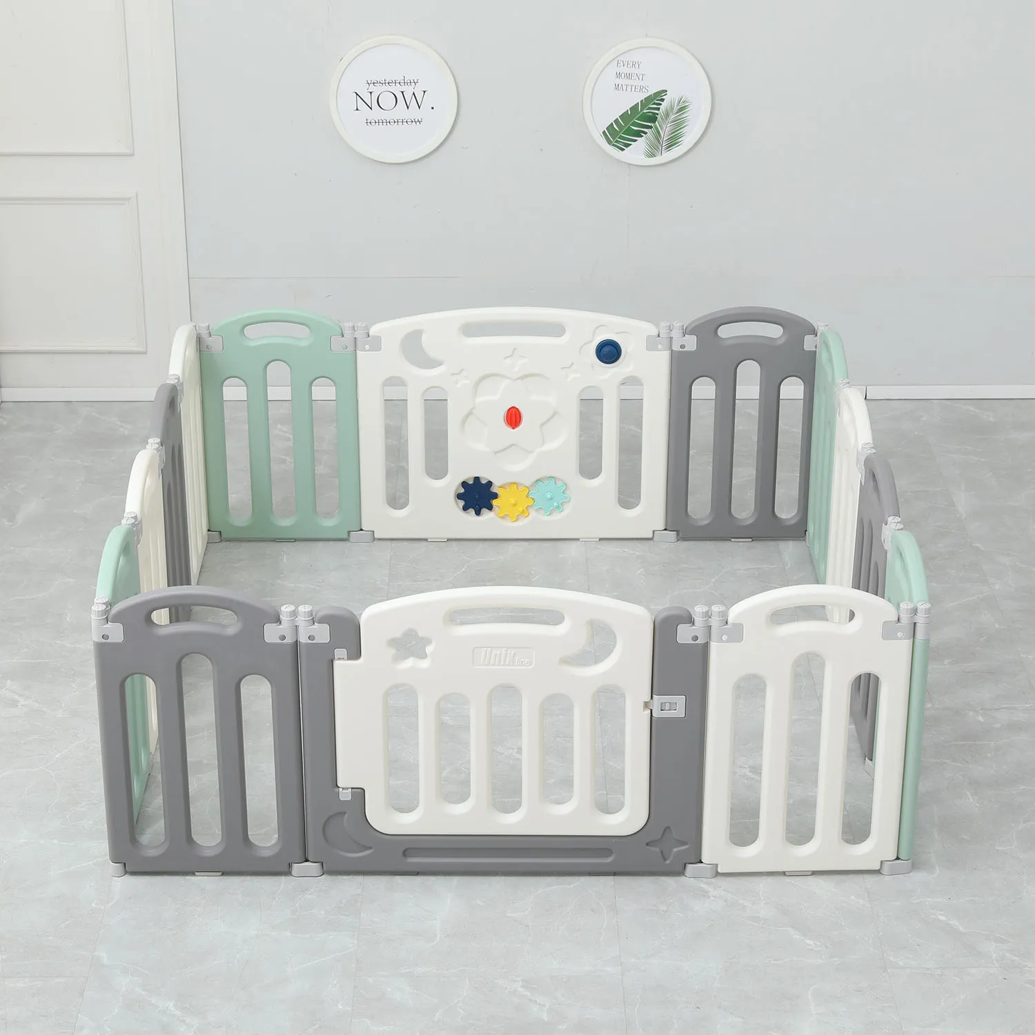Манеж UNIX Kids Simple 151x151 Color PPSI12GGW