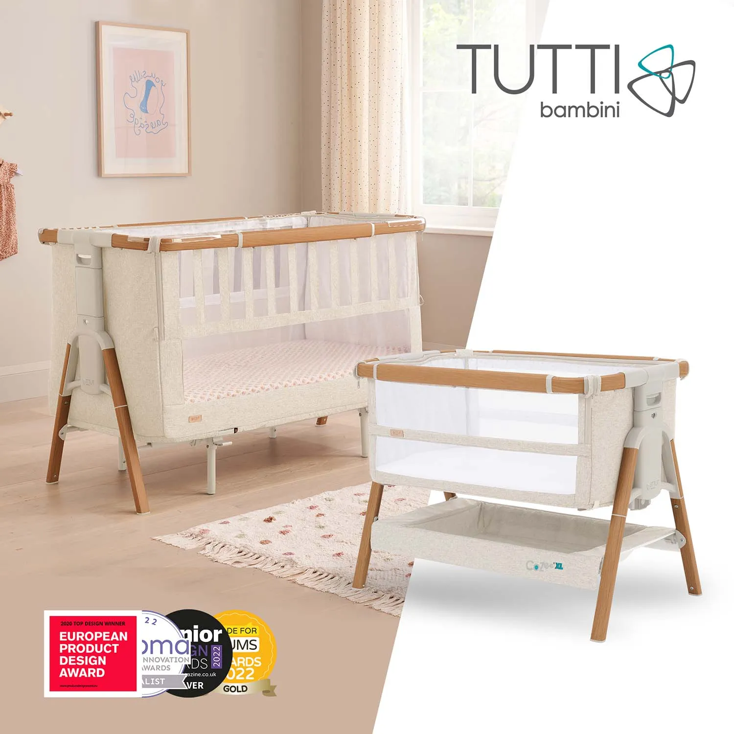 Кровать-трансформер приставная Tutti Bambini CoZee XL