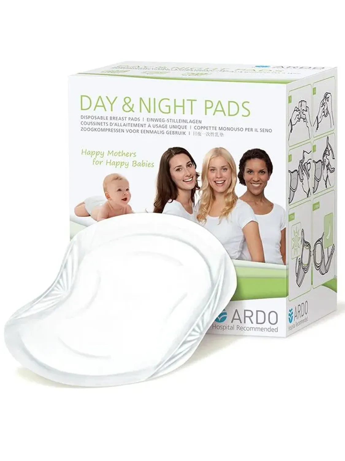 Одноразовые прокладки для бюстгалтера Ardo Day&Night Pads 60 шт.