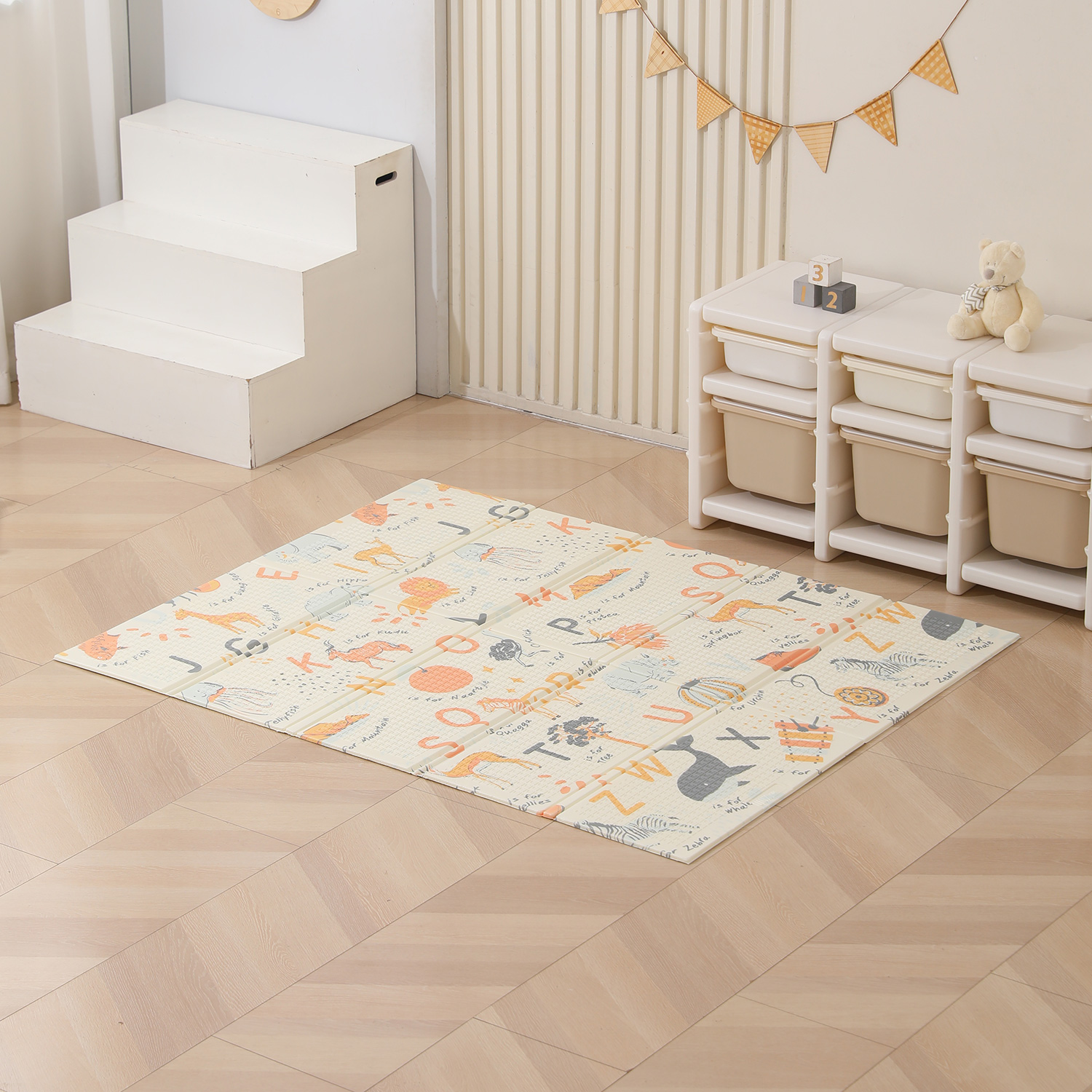 Коврик игровой складной UNIX Kids Simple 150x180 см