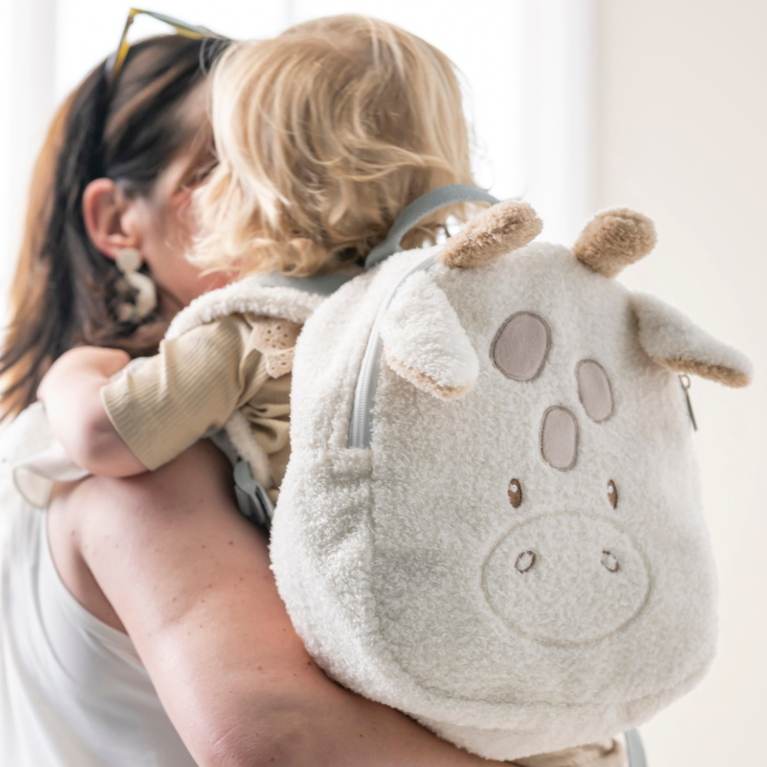 Рюкзак детский Nattou TEDDY Girafe Жираф, плюш, 33x30x8 см