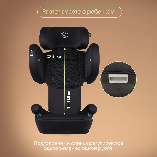 Автокресло 2/3 KIDZI  ITIRO i-SIZE