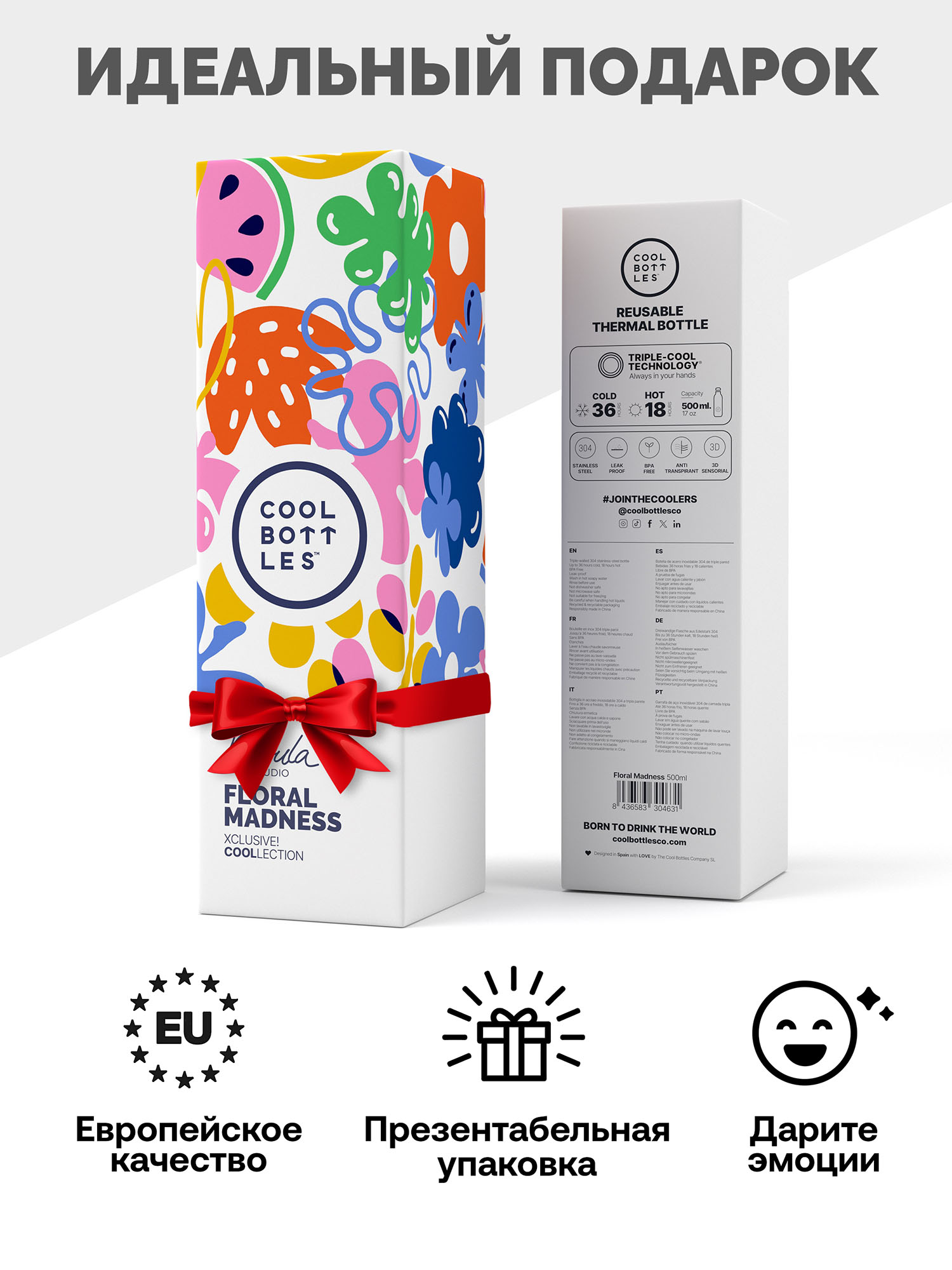 Термос–термобутылка Cool Bottles 500мл