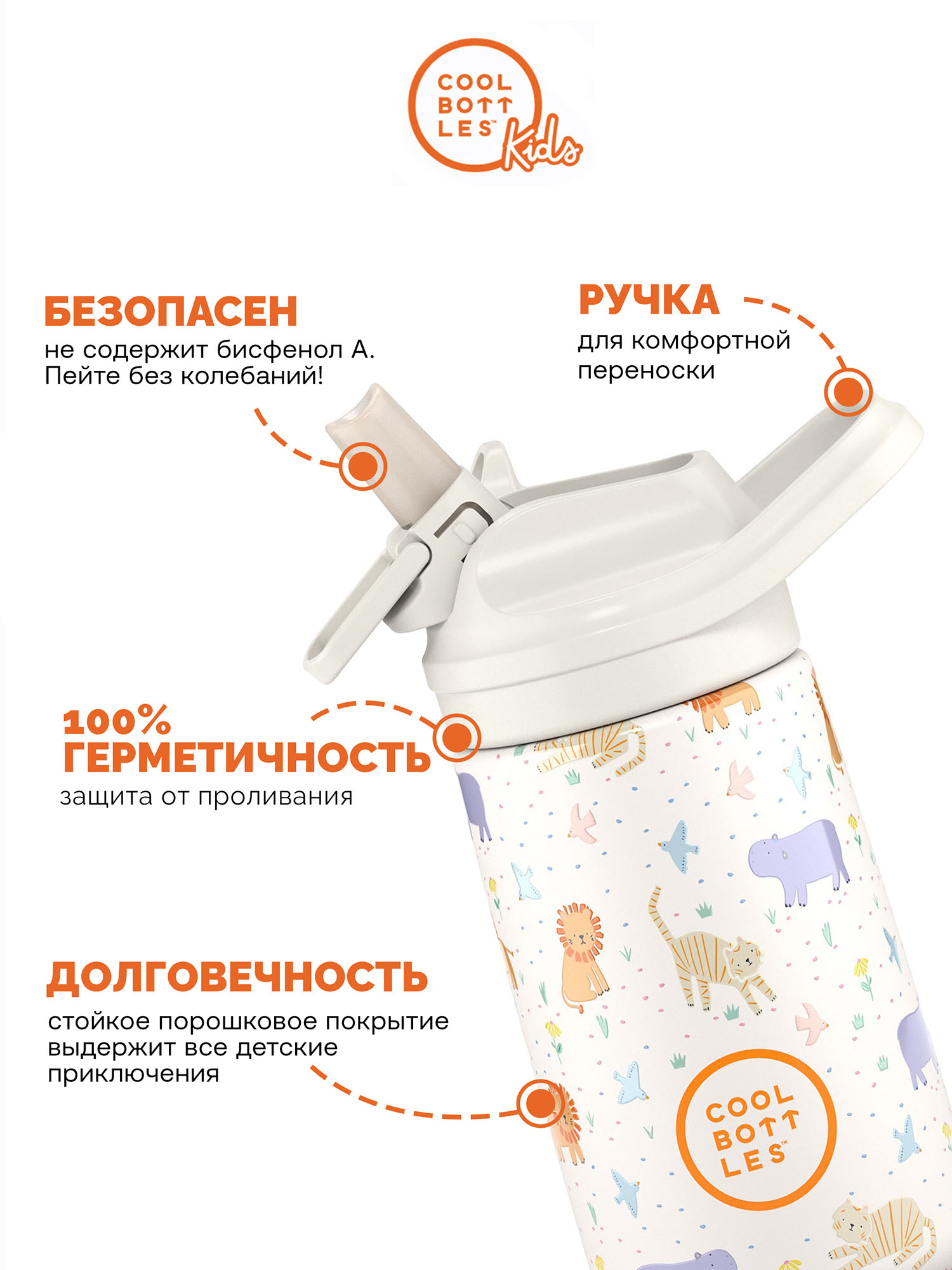 Термос–термобутылка Cool Bottles Kiddie 350мл