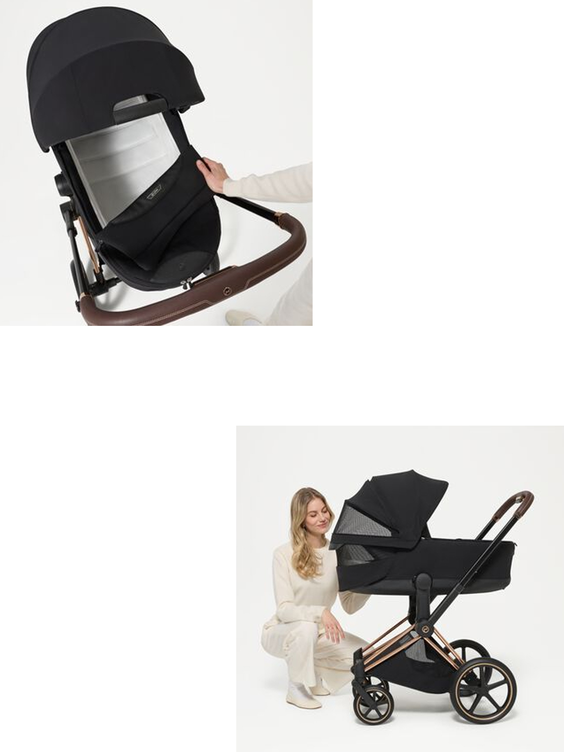 Коляска 2 в 1 Cybex Priam (5) Style шасси Rosegold