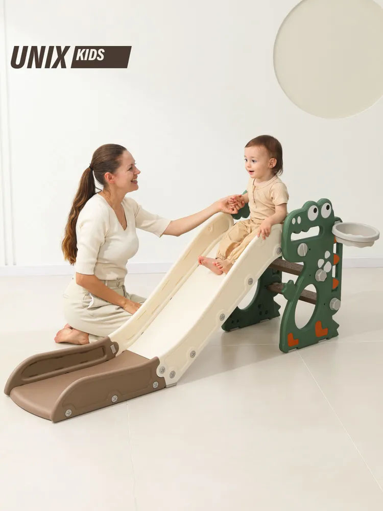 Горка UNIX Kids Dino Small от 1 до  5 лет, до 50 кг