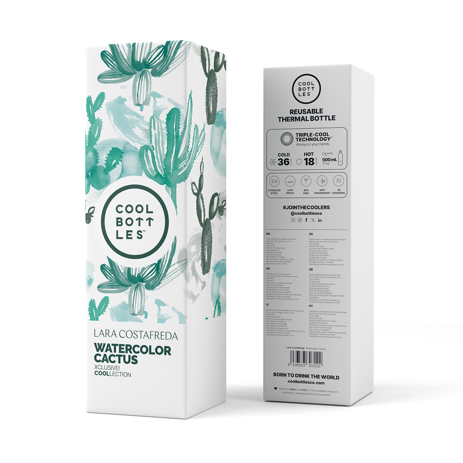 Термос–термобутылка Cool Bottles 500мл