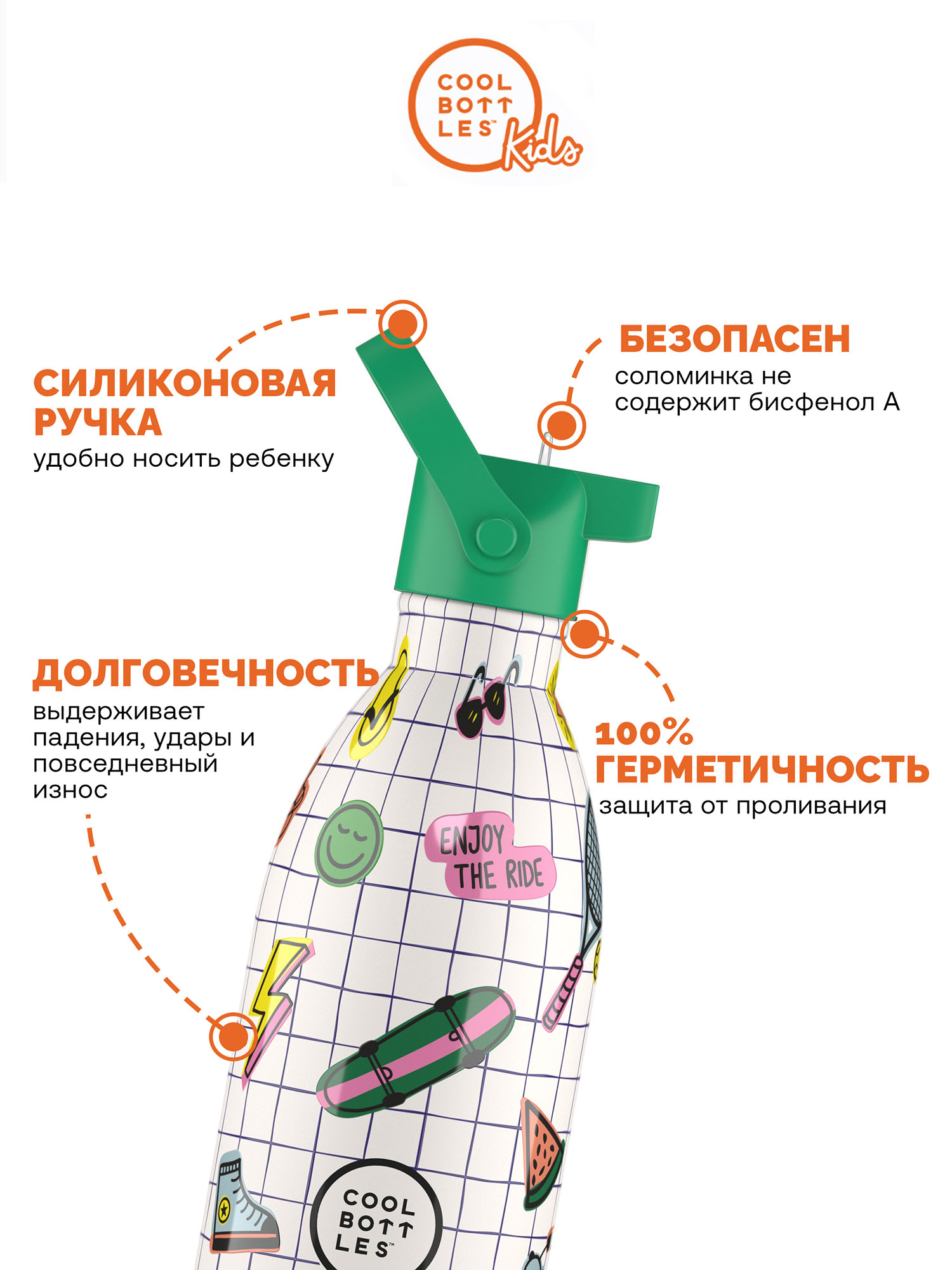 Термос–термобутылка Cool Bottles Kids 500мл