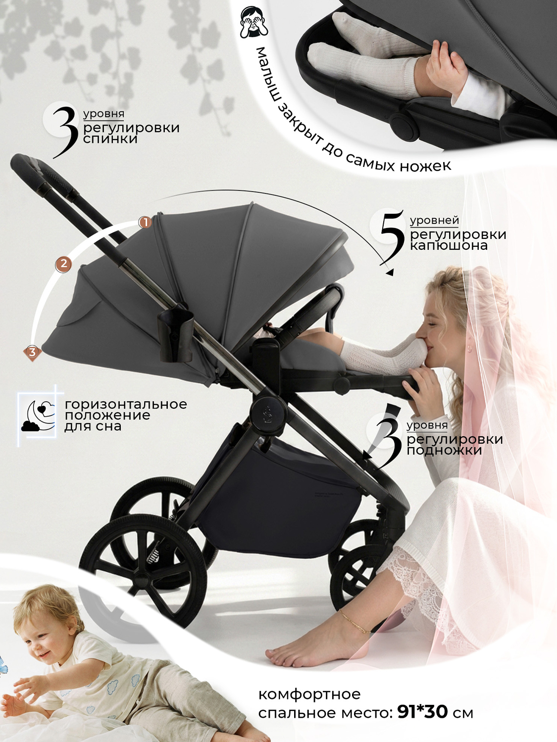 Коляска прогулочная SBL /Sweet Baby Elegante Therma