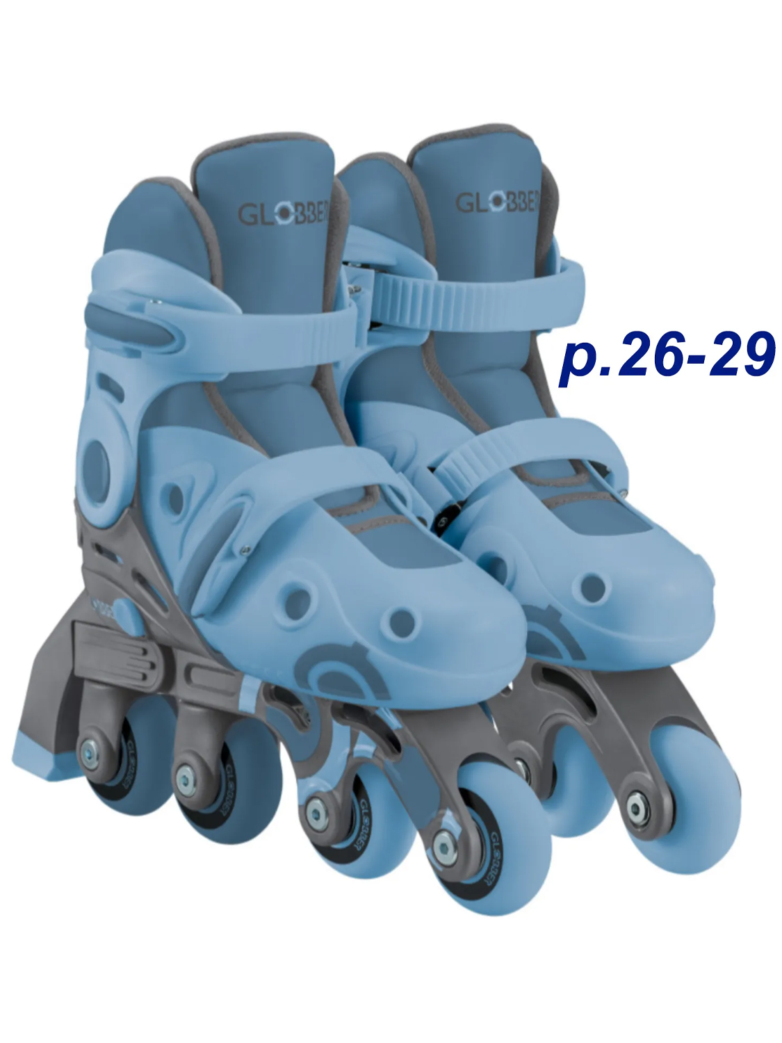 Коньки роликовые GLOBBER 2в1, р.26-29