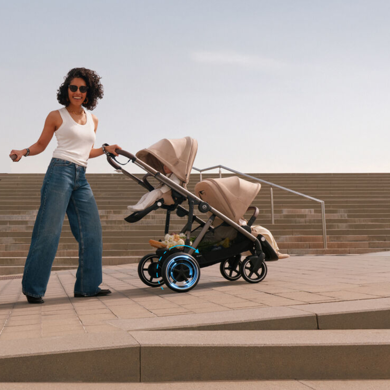 Коляска прогулочная Cybex E-Gazelle S с корзиной