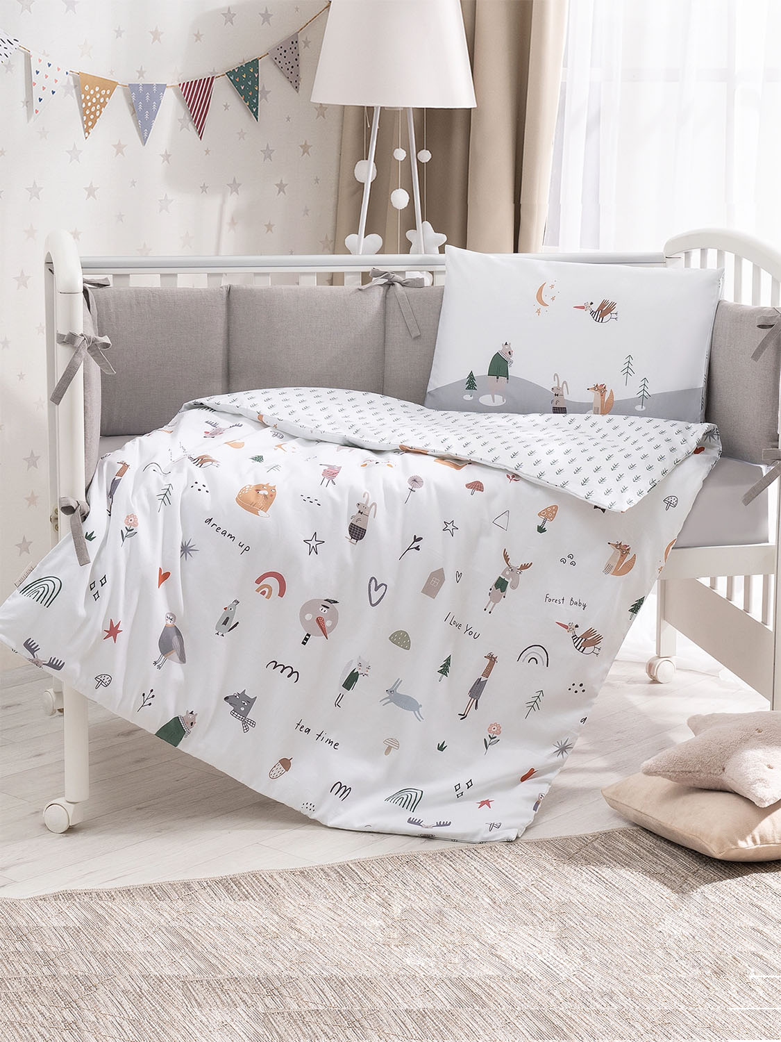 Постельное белье PERINA Forest Baby 120х60 см 3 предмета