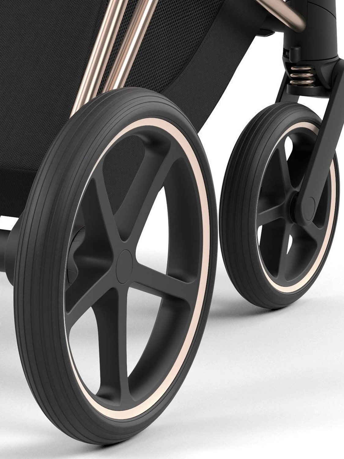 Коляска 2 в 1 Cybex Priam IV шасси Rosegold