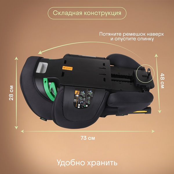 Автокресло 2/3 KIDZI  ITIRO i-SIZE
