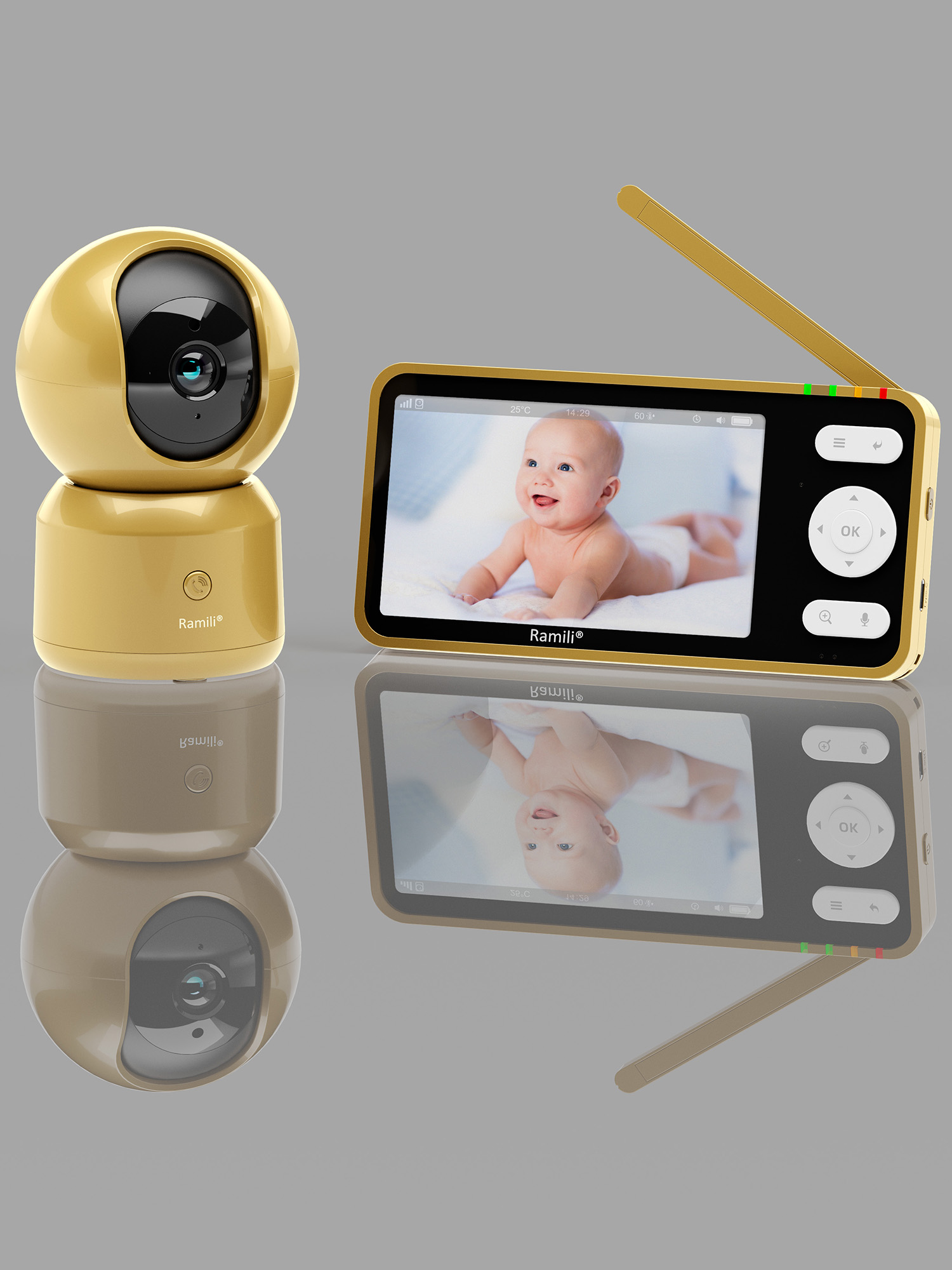 Видеоняня Ramili Baby RV1500X3GOLD