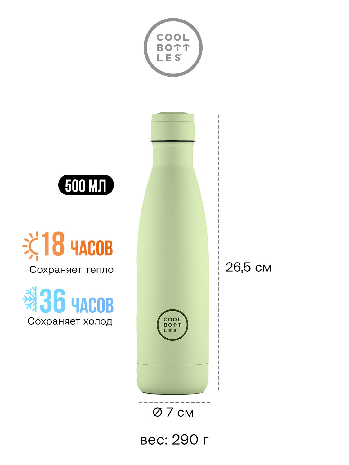 Термос–термобутылка Cool Bottles 500мл