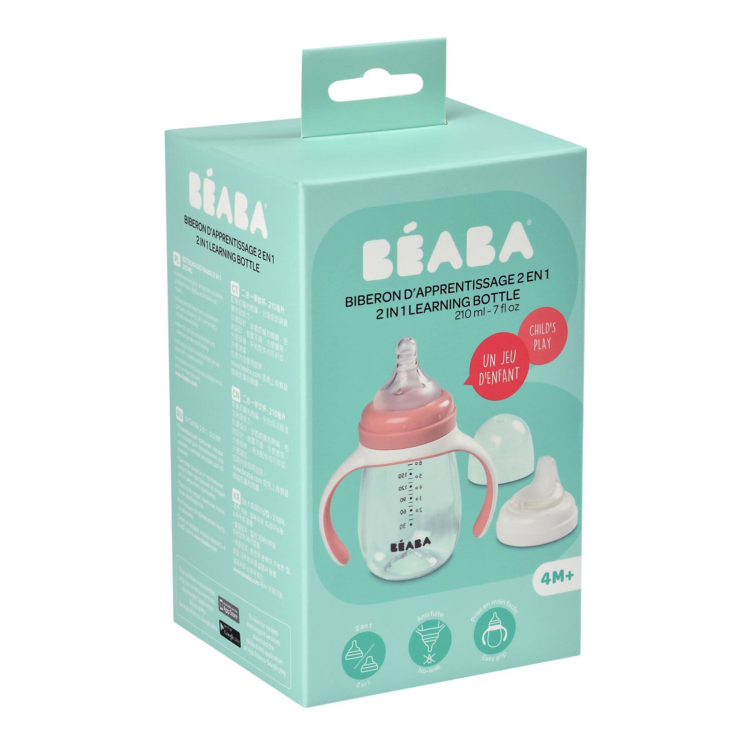 Поильник (бутылочка) Beaba 2in1 LEARNING CUP 210мл