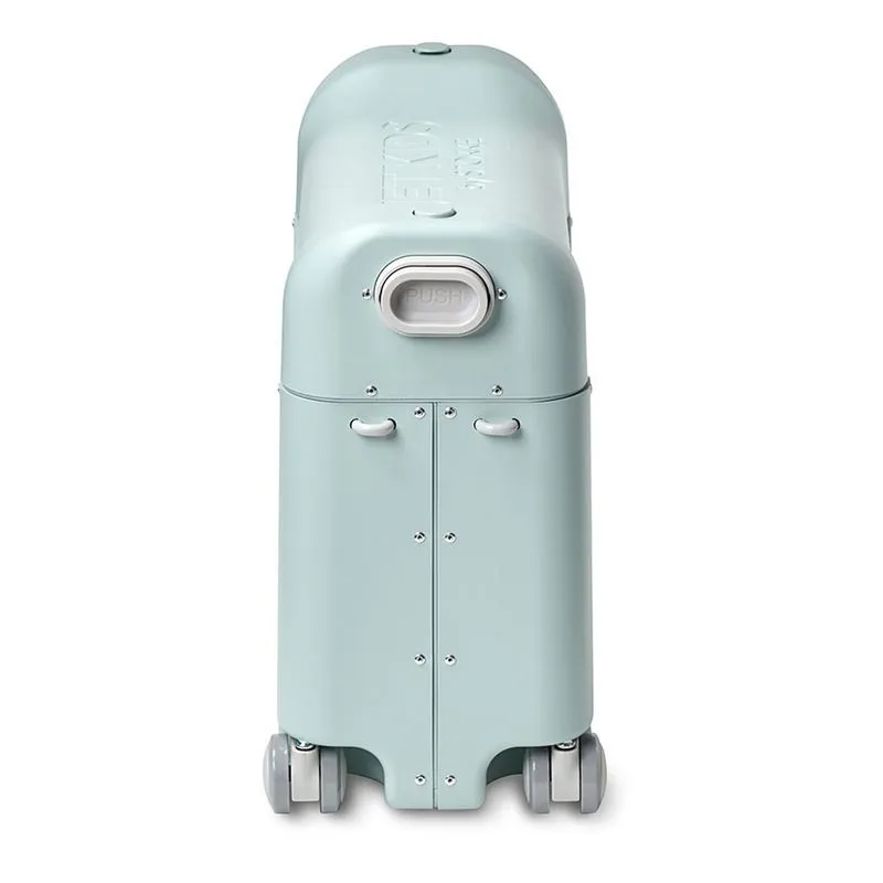 Чемодан JetKids by Stokke BedBox Green Aurora 534502  + Плед FUNNABABY Capelli белый 9215