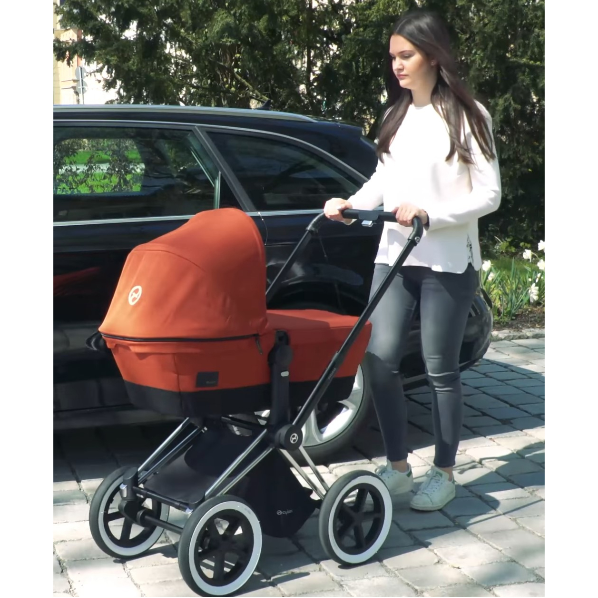 Комплект передних колес с осью для коляски Cybex Priam