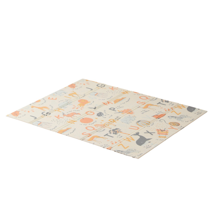 Манеж большой игровой детский UNIX Kids Simple 225x188 Color PPSI18GGW + Коврик складной 120x150 см Camel PMLG120C