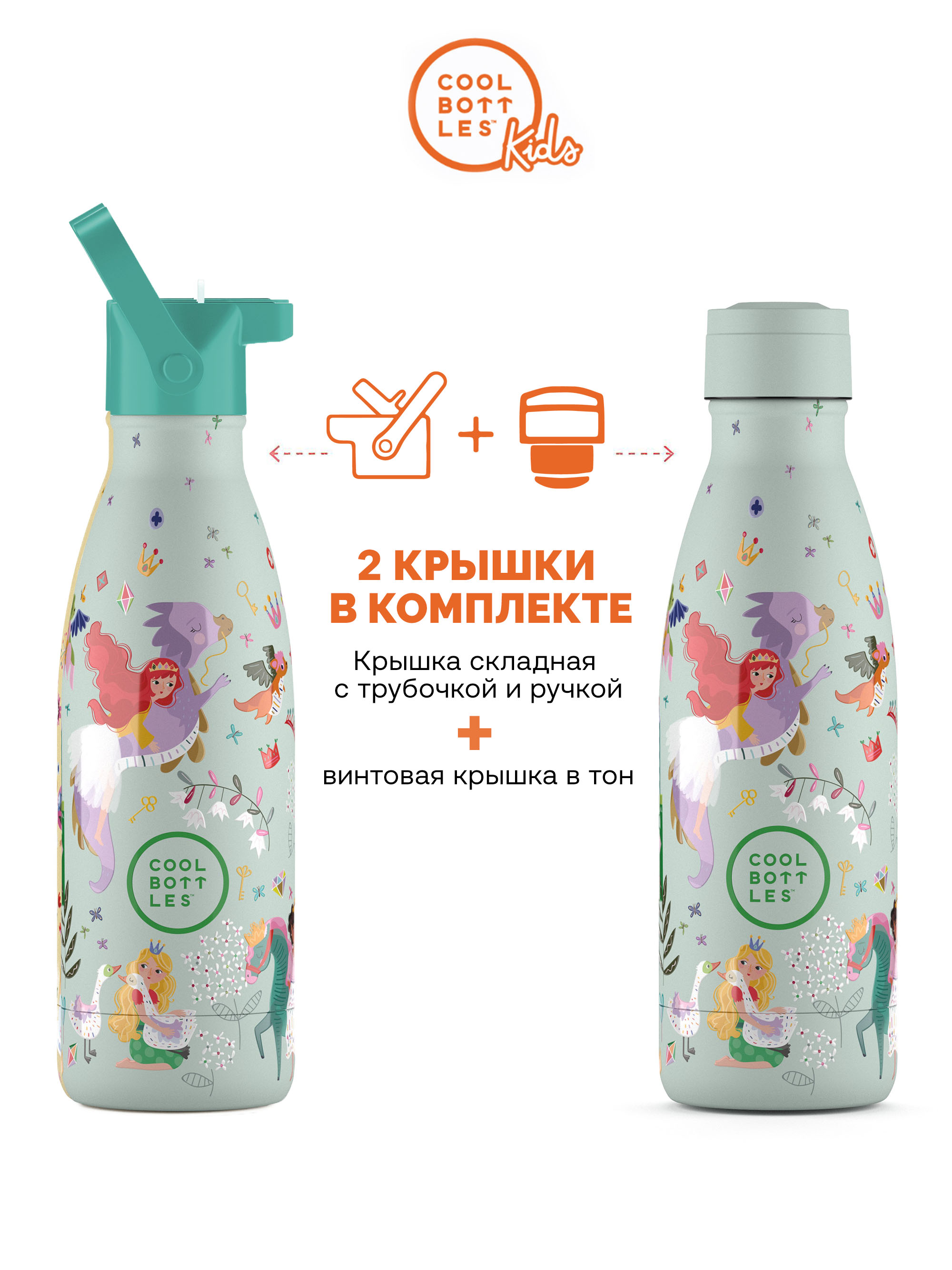 Термос–термобутылка Cool Bottles Kids 350мл