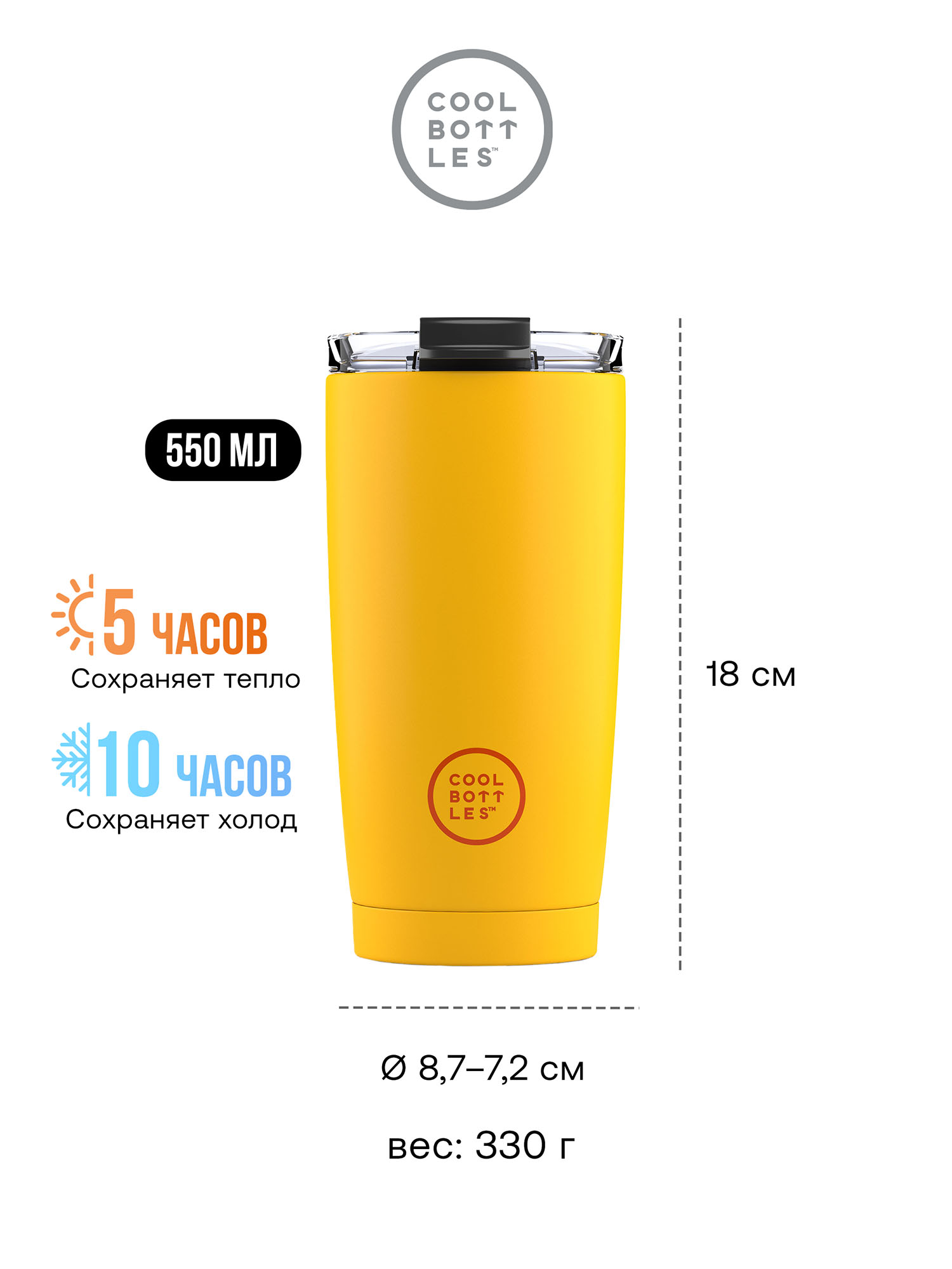 Термокружка Cool Bottles 550мл