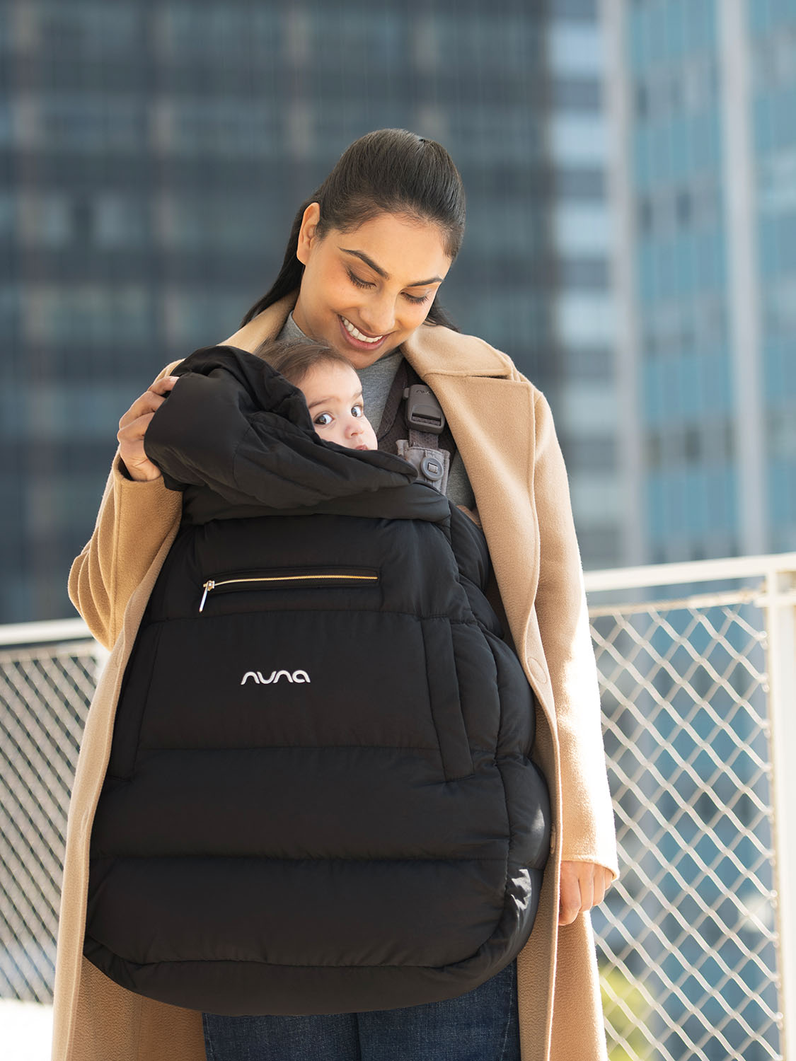 Накидка на рюкзак переноску Nuna CUDL winter cover