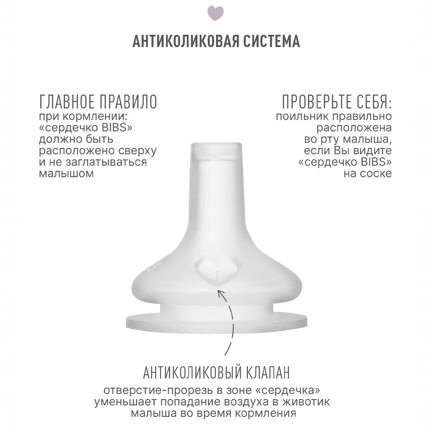 Соска BIBS силиконовая для поильника - 2 шт