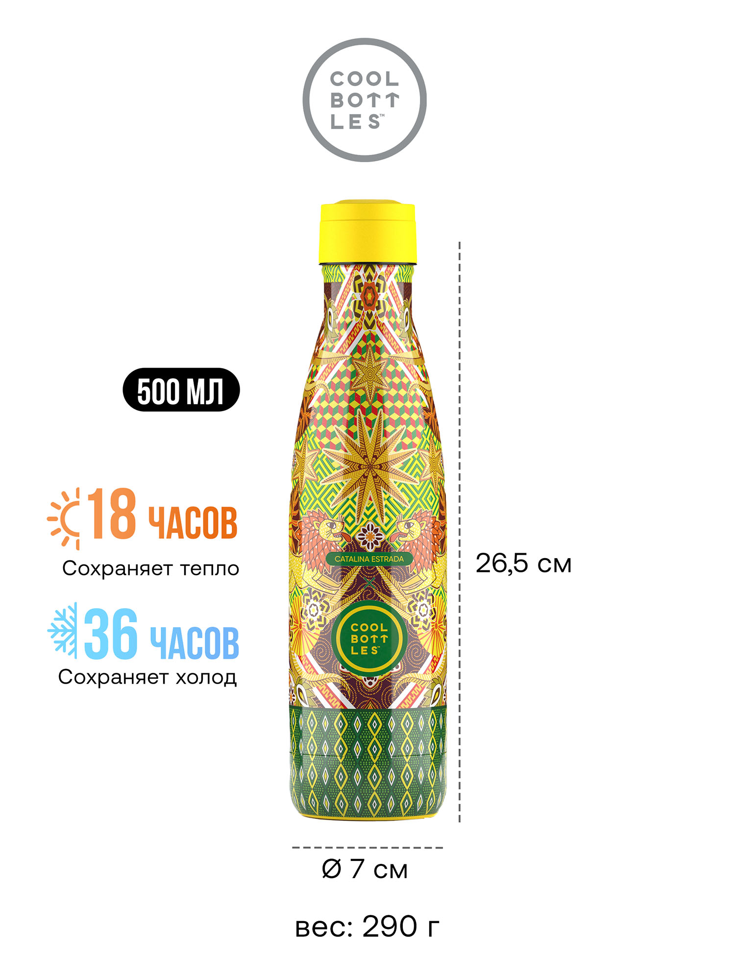 Термос–термобутылка Cool Bottles 500мл