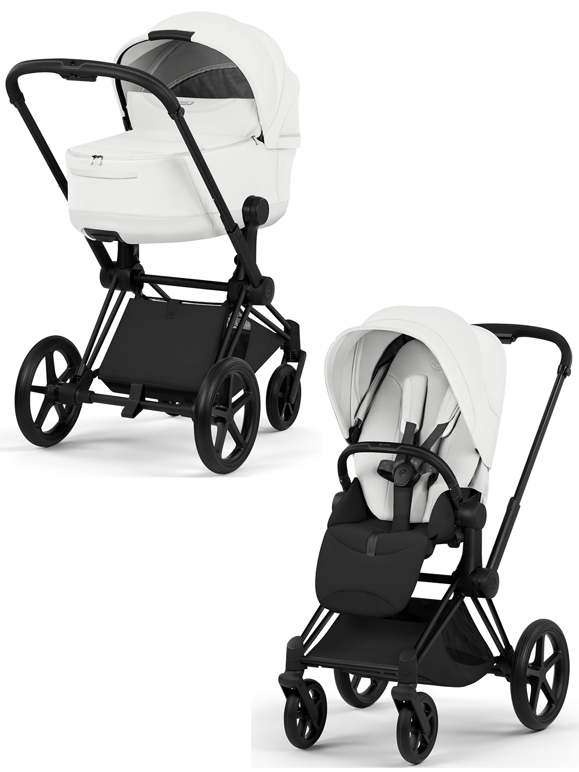 Коляска 2 в 1 Cybex Priam (5) Style шасси Matt Black