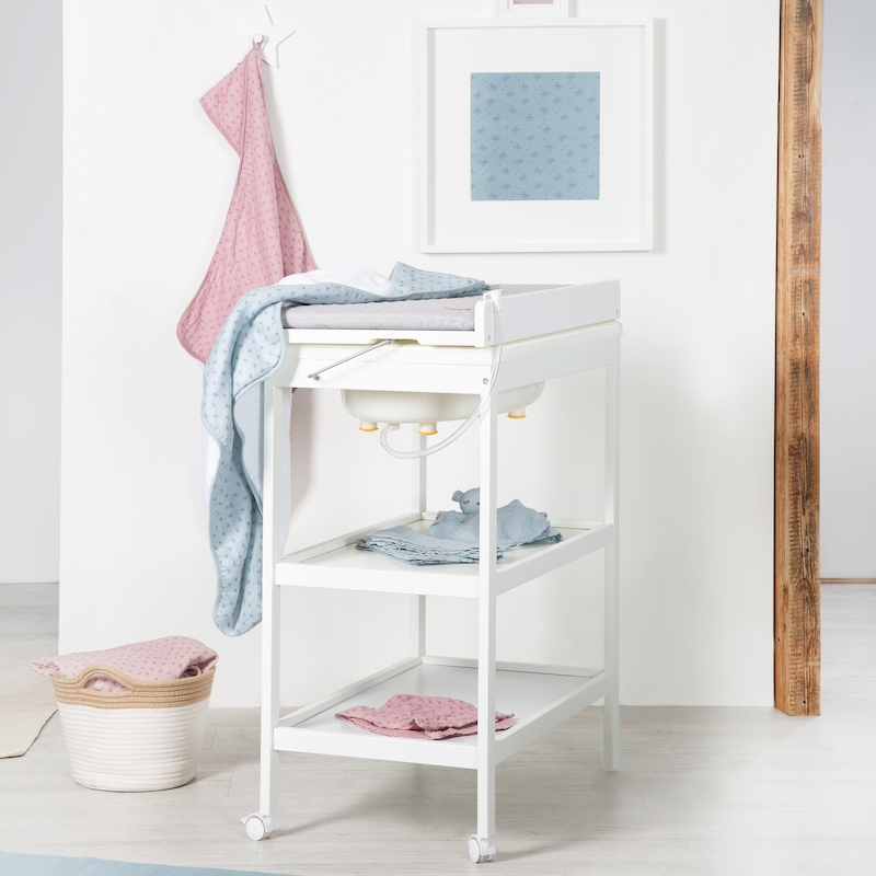 Стол для пеленания ROBA Baby Pool с ванночкой и матрасиком