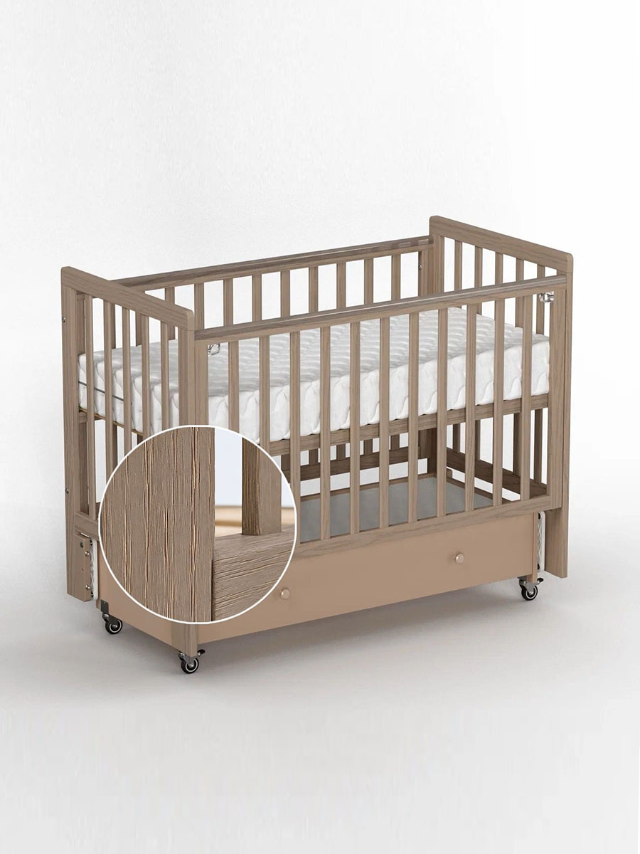 Кровать ANTEMI Classic Sleep Premium 120х60 с ящиком-маятником