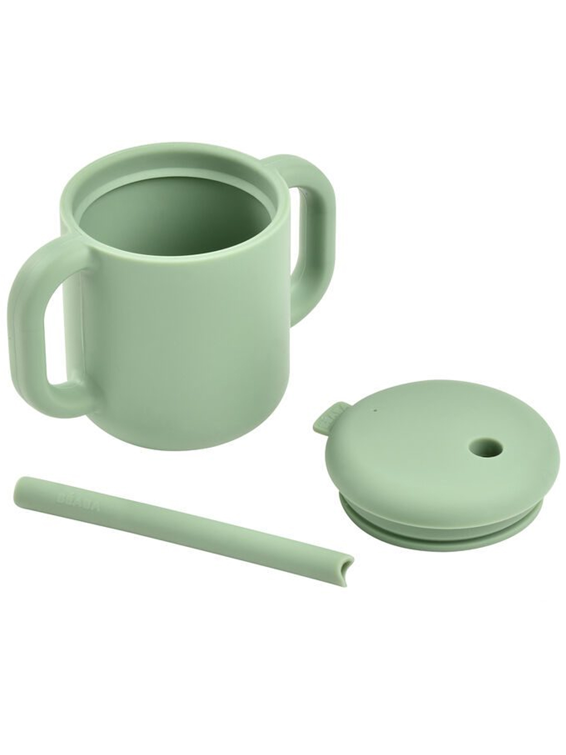 Поильник Beaba 170 мл с крышкой и трубочкой TASSE PAILLE SILICONE