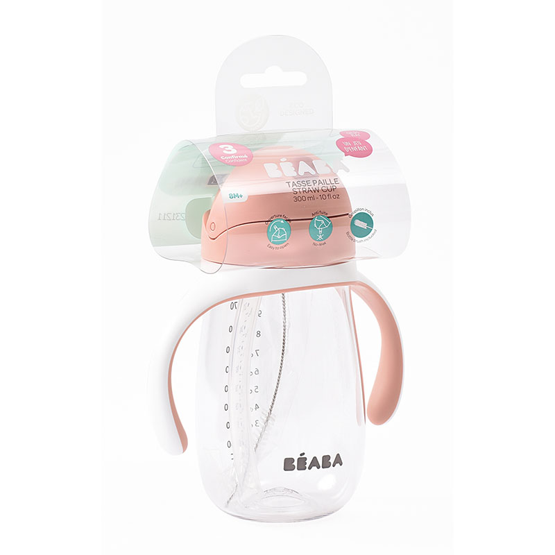 Поильник Beaba STRAW CUP 300мл