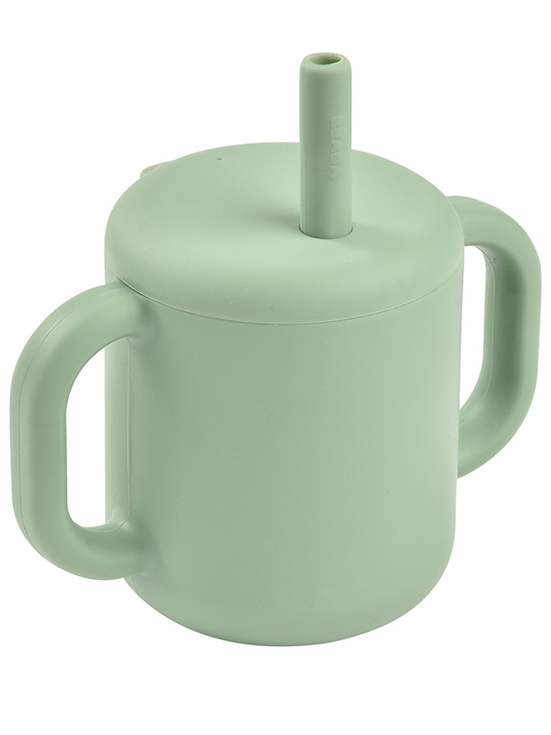 Поильник Beaba 170 мл с крышкой и трубочкой TASSE PAILLE SILICONE
