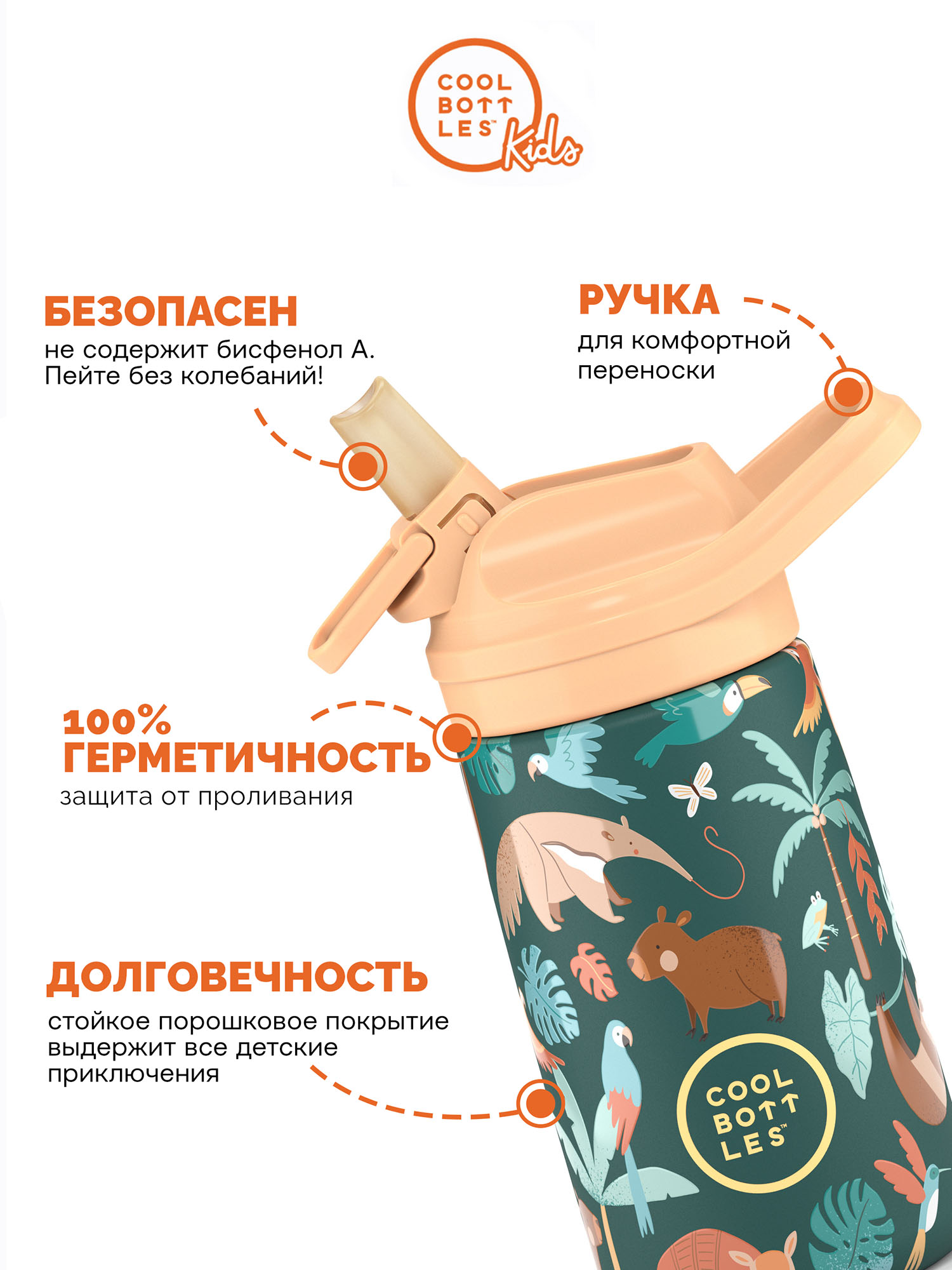 Термос–термобутылка Cool Bottles Kiddie 350мл