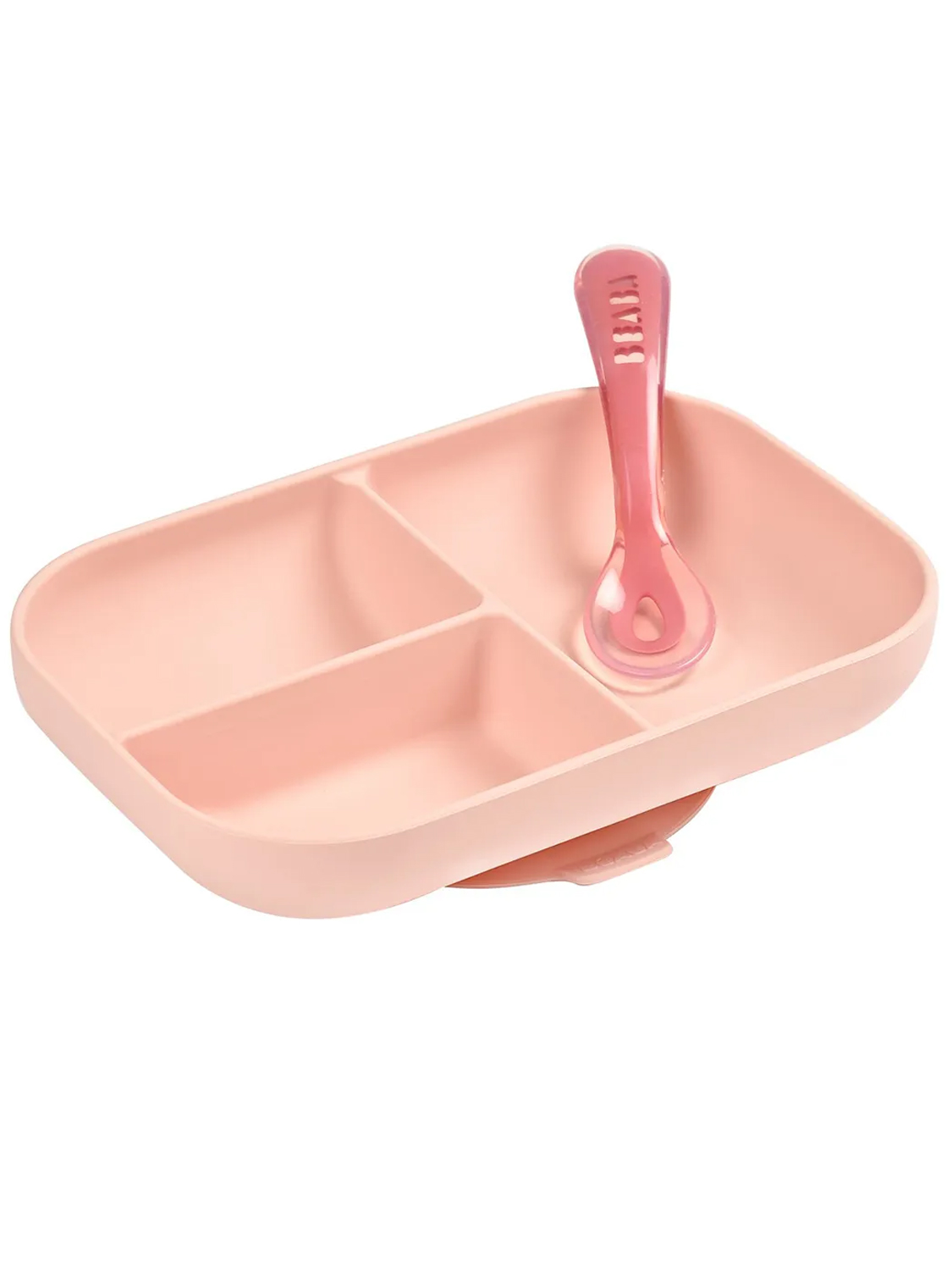 Набор посуды Beaba тарелка, ложка Silicone Set